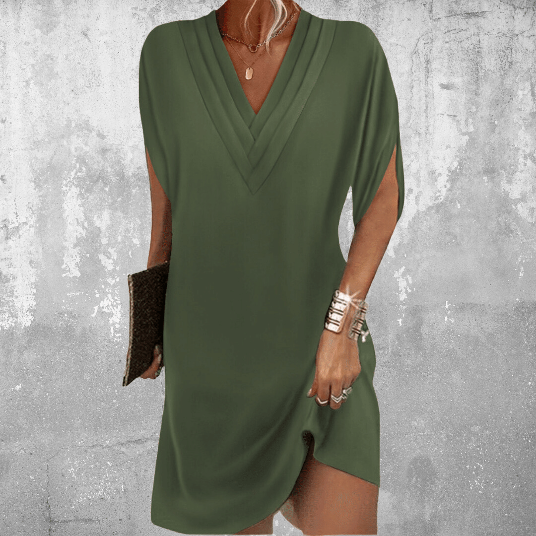 Soléa™ | Timeless V-Neck Dress