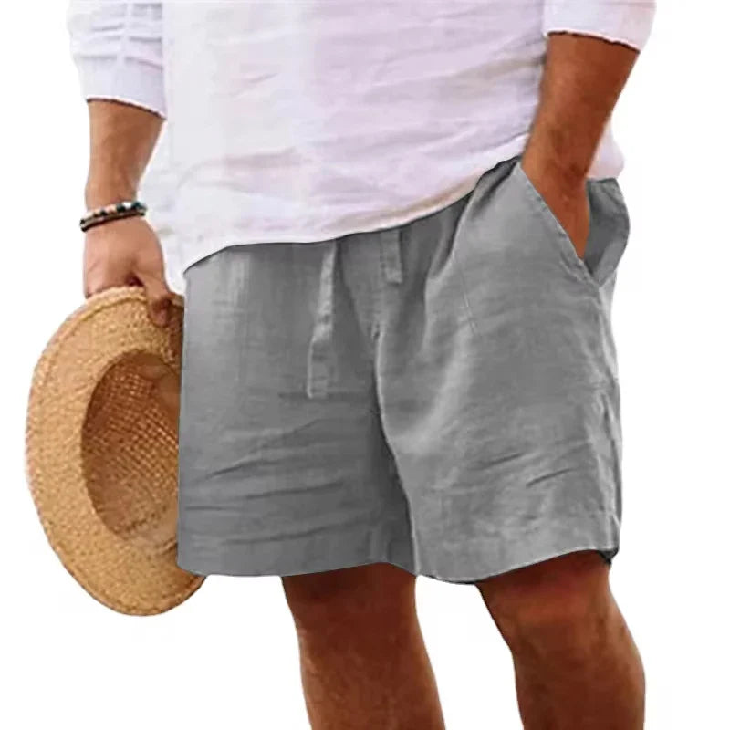 CoastalEase™ | Classic Linen Shorts for Timeless Style