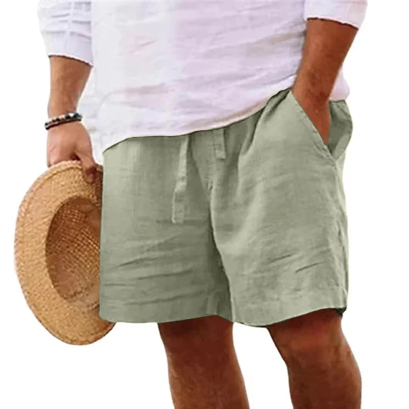 CoastalEase™ | Classic Linen Shorts for Timeless Style