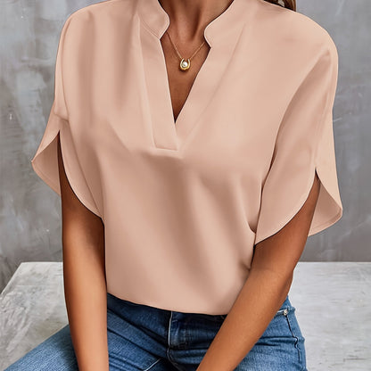 Vivienne™ - Elegant V-Neck Blouse