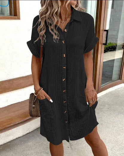 Isla™ - Breezy Button-Down Dress