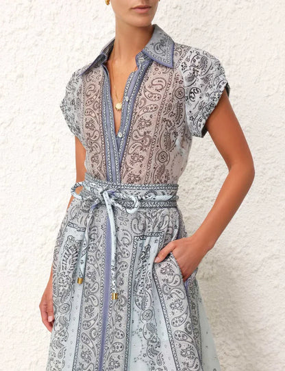 Seraphina™ | Elegant Paisley Two-Piece Set